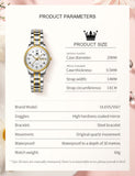 OLEVS Watches for Woman 5567 Golden White