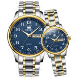 OLEVS Watches for Woman 5567 GL Golden Blue
