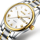 OLEVS Watches for Man 5563 Golden White