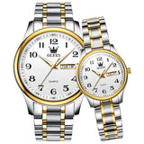 OLEVS Watches for Woman 5567 GL Golden White