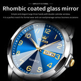 OLEVS Watches for Man 9970 Golden Blue