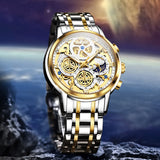 OLEVS Watches for Man 9947 Golden White