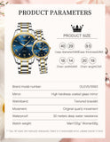 OLEVS Watches for Woman 5563 GL Golden Blue