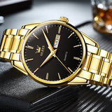 OLEVS Watches for Man 6898 Golden Black