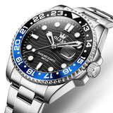 OLEVS 3610 Mens Watches, Silver Dress Gold Classic Luxury Big Large Face Waterproof Watches for Men, Analog Two Tone Stainless Steel Men Wrist Watch