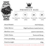 OLEVS Watches for Man 5513 Black