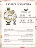 OLEVS Watches for Woman 5563 GL Golden White