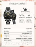 OLEVS Watches for Woman 5563 GL All Black