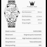 OLEVS Watches for Men 3666-BB