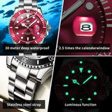OLEVS Watches for Man 5885 Red
