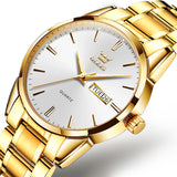 OLEVS 6898 Men Watches Stainless Steel Man Watch with Date, Bussiness Watches for Men,Luminous Quartz Mens Watches
