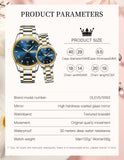 OLEVS 5563Couple Watch Valentines Couple Matching Watches His and Her Couple Set Wrist Watch Men and Women Lovers Wedding Waterproof Romantic Gifts Set of 2