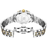 OLEVS 3620 Watches for Men Business Dress Analog Quartz Date Stainless Steel Easy Read Waterproof Luminous Luxury Casual Mens Wrist Watches Reloj Para Hombre Gold/Silver/Blue