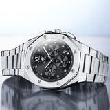 OLEVS 3626 Watches for Men Business Dress Analog Quartz Chronograph Gold Plated Stainless Steel Waterproof Luminous Date Classic Mens Wrist Watches Reloj Para Hombre