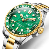 OLEVS Watches for Man 3610 Golden Green