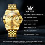 OLEVS Watches for Man 9809 Golden