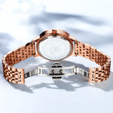 OLEVS 5189 Watch for Women Mesh Strap Fashion Rose Gold Dress Watches