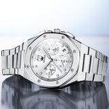 OLEVS 3626 Watches for Men Business Dress Analog Quartz Chronograph Gold Plated Stainless Steel Waterproof Luminous Date Classic Mens Wrist Watches Reloj Para Hombre