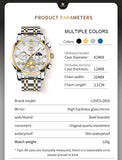 OLEVS Watches for Man 2859 Golden White