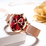 OLEVS Watches for Woman 5189 Rose Red DW