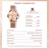 OLEVS Watches for Woman 5189 Rose Pink