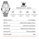OLEVS Watches for Man 9970 White