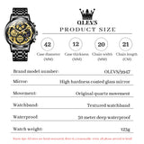 OLEVS Watches for Man 9947 All Black