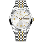 OLEVS Watches for Man 9998 Golden White