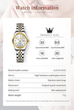 OLEVS Watches for Woman 5526 Golden·White