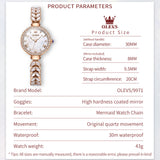 OLEVS Watches for Woman 9971 Rose White