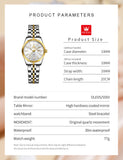 OLEVS Watches for Woman 5593 Golden White
