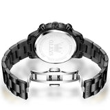 OLEVS 3678 Watches for Men Luxury Dress Chronograph Analog Quartz Gold Plated Stainless Steel Moon Phase Waterproof Luminous Date Fashion Mens Wrist Watches Reloj Para Hombre