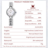OLEVS Watches for Woman 9971 White