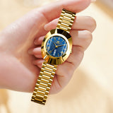 OLEVS Watches for Woman 7008 Golden Blue