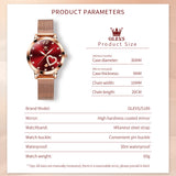 OLEVS Watches for Woman 5189 Red