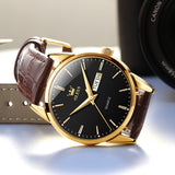 OLEVS Watches for Man 6898 Golden Black