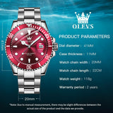 OLEVS Watches for Man 5885 Red
