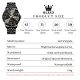 OLEVS Watches for Man 9970 All Black