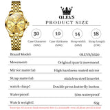 OLEVS Watches for Woman 3620 Golden
