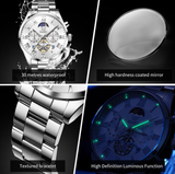 OLEVS Watches for Men 3640 White
