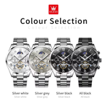 OLEVS Watches for Men 3640 White