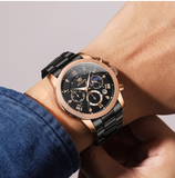 OLEVS Watches for Men 3660 Rose Black