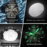 OLEVS Watches for Men 3678 All Black