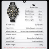 OLEVS Watches for Men 3678 All Black