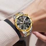 OLEVS Watches for Men 3678 Golden Black