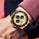 OLEVS Watches for Men 2875 Golden-J