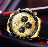 OLEVS Watches for Men 2875 Golden-J