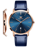OLEVS Watches for Men 5869 Rose Blue