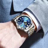 OPK Watches for Men 8170 Golden Blue
