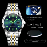 OPK Watches for Men 8170 Golden Blue